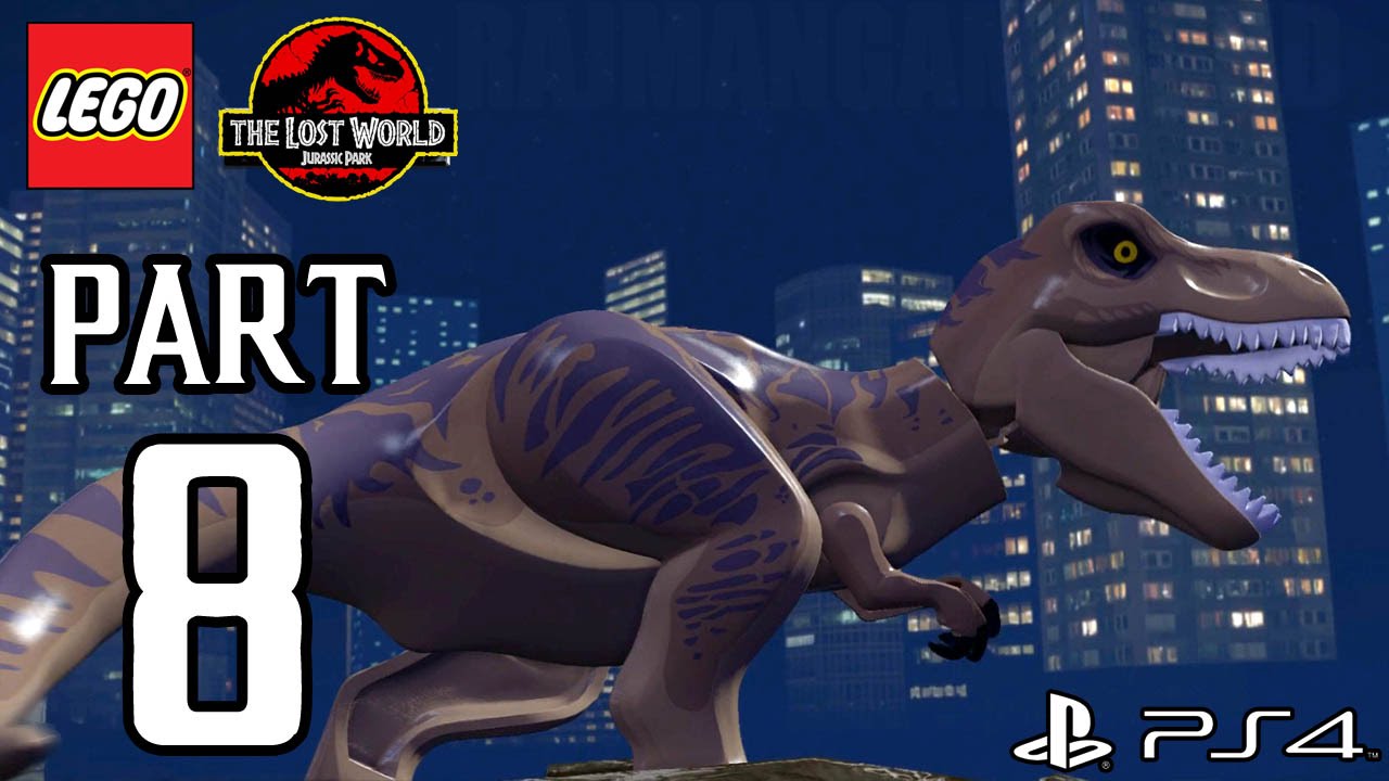 LEGO Jurassic World Walkthrough PART 8 (PS4) Gameplay No Commentary[1080p] TRUE-HD QUALITY