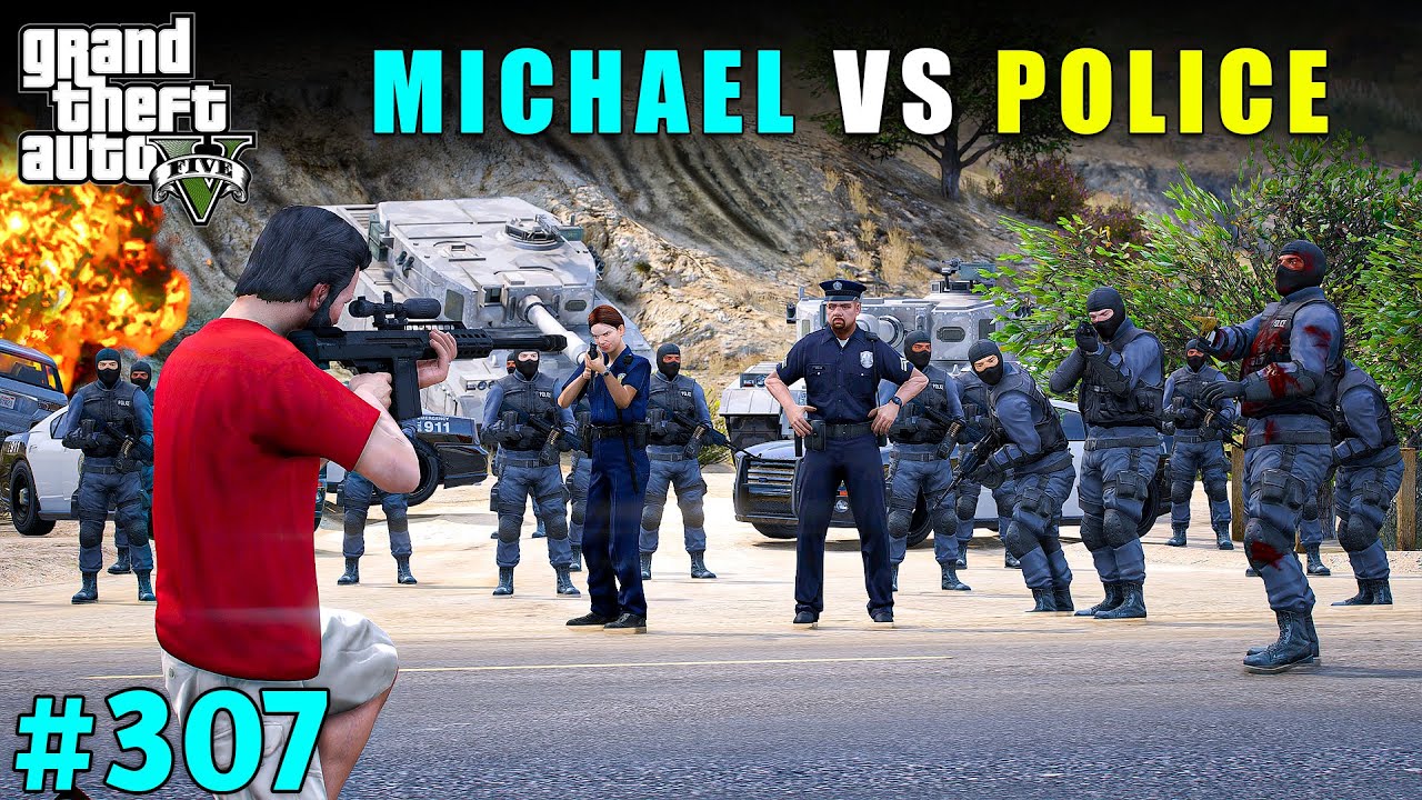 THE BIGGEST FIGHT WITH LOS SANTOS POLICE OFFICERS | GTA V GAMEPLAY #307 | GTA 5