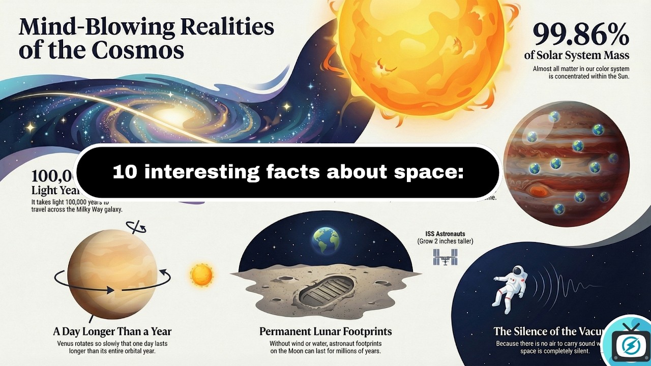 10 Facts | Space Facts  | ✨ Trillions of Galaxies Explained in 5 Minutes