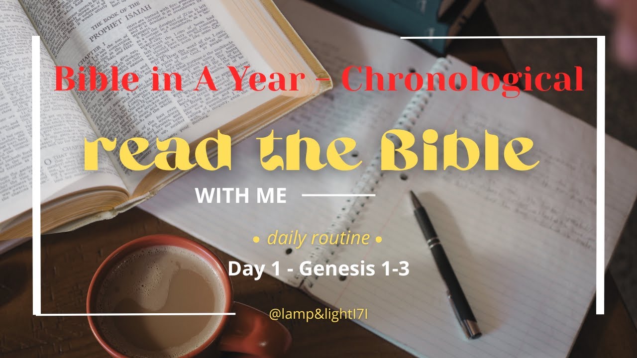 Bible in a Year // Day 1// Genesis 1–3 // Read the Bible with Me (Chronological Reading)