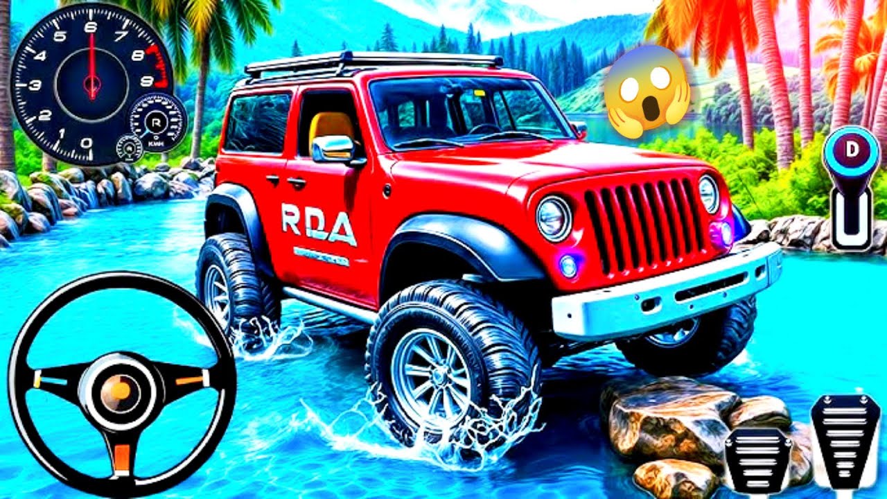 Extreme Offroad SUV Jeep Driving | Mud Water & Mountain Driving Gameplay | Android Gameplay 