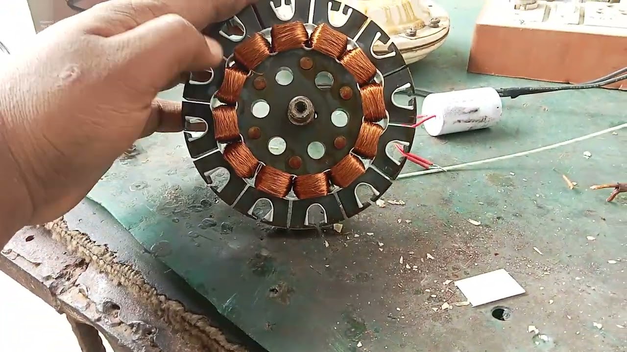 Bajaj ceiling fan 12+12 rewinding  jani electrical 