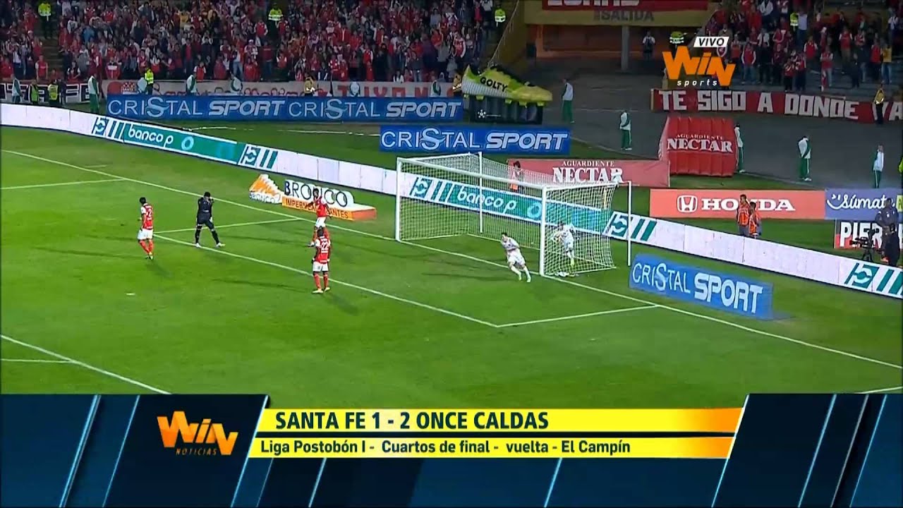 (Resumen) Santa Fe 1-2 Once Caldas. Cuartos de Final IdA Liga Postobón 2014-I - Win Sports
