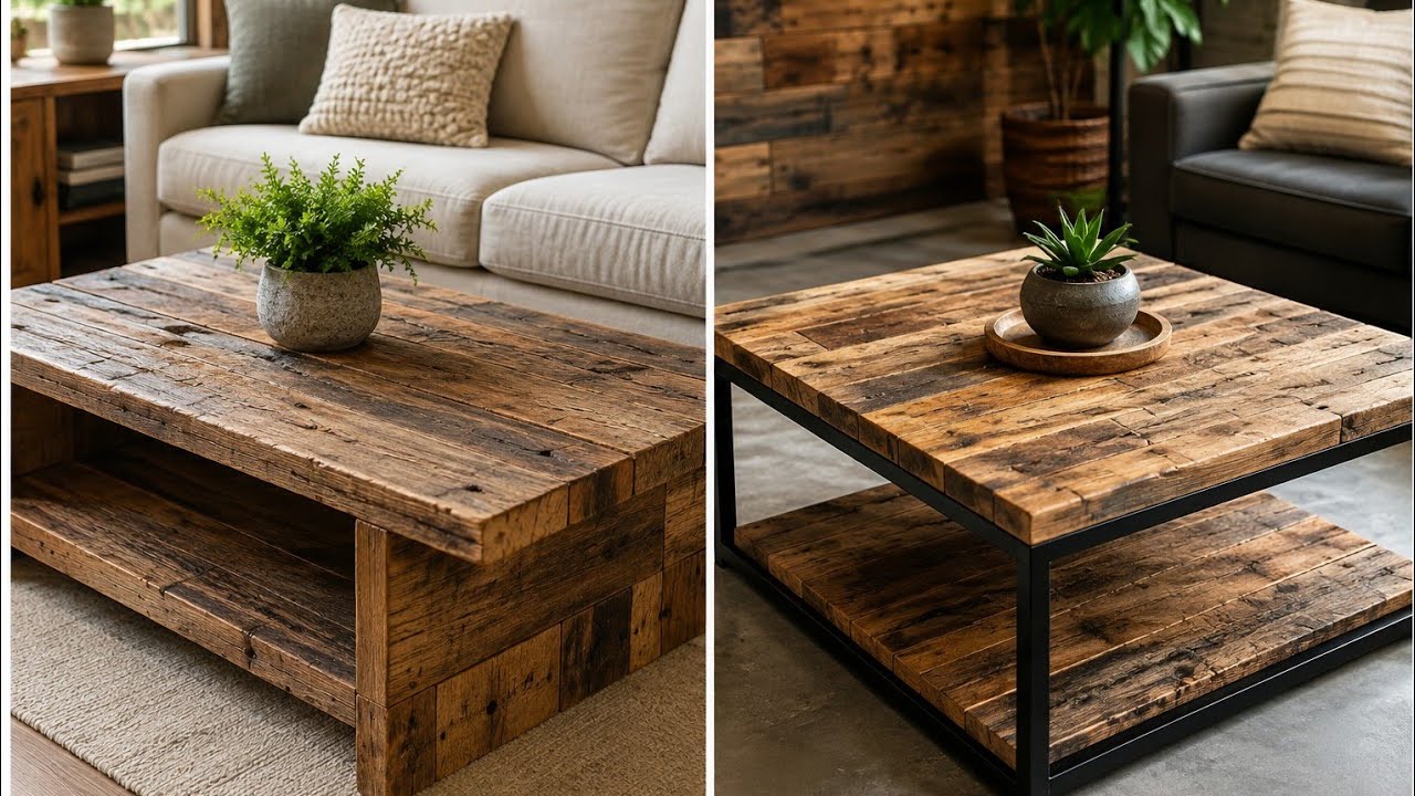 Reclaimed Wood; I Turned Scrap Wood Into a Beautiful Coffee Table