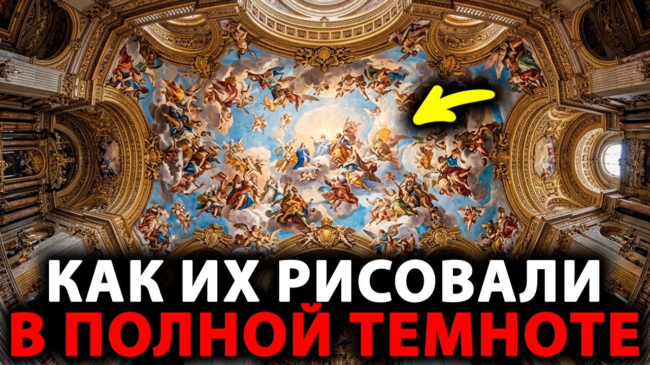 ПОТОЛОЧНЫЕ ФРЕСКИ - Физически Невозможно! Кто и Как Создавал Их В Полной Темноте?