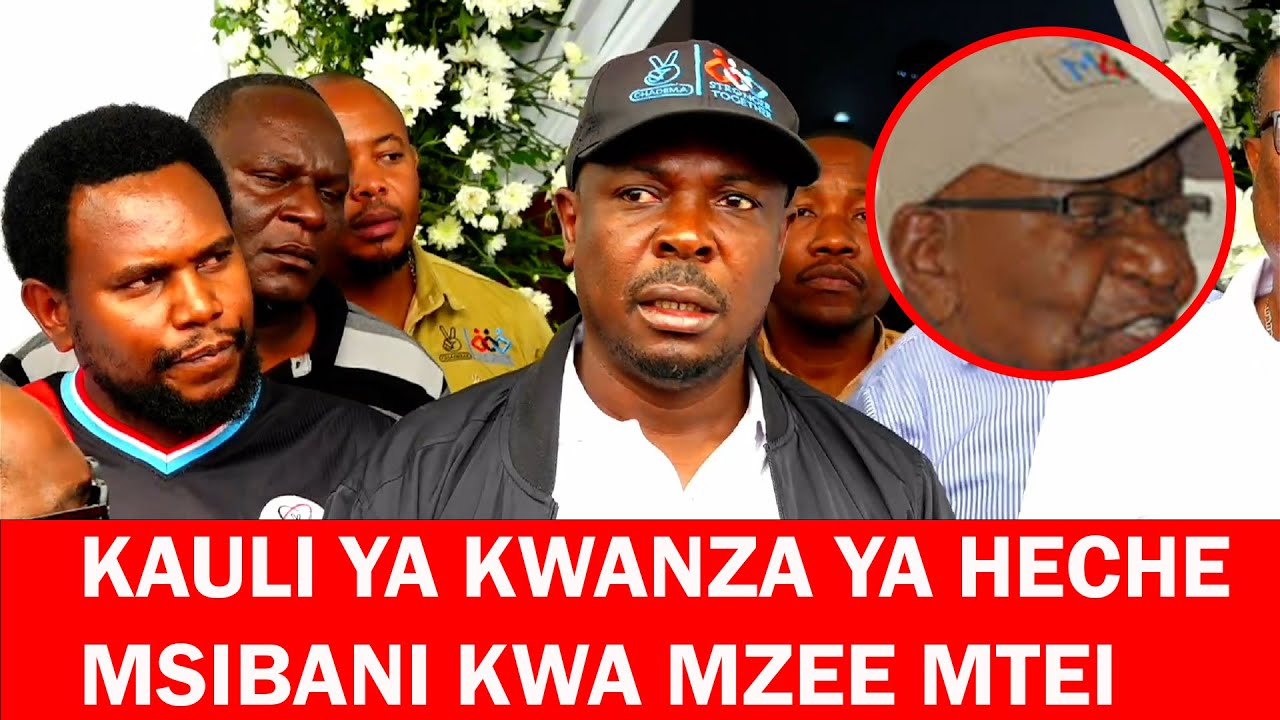 KAULI YA KWANZA YA JOHN HECHE MSIBANI KWA MZEE MTEI