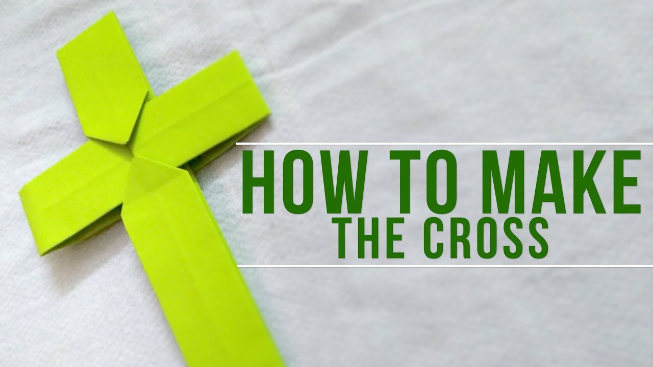 HOW TO MAKE CROSS IN PAPER | PAPER CROSS CRAFT | 4K VIDEO