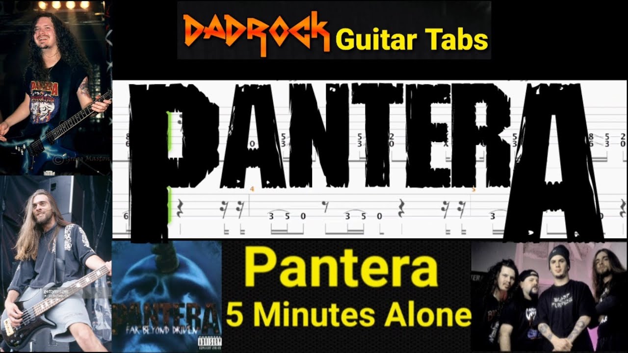 5 Minutes Alone - Pantera - Guitar + Bass TABS Lesson