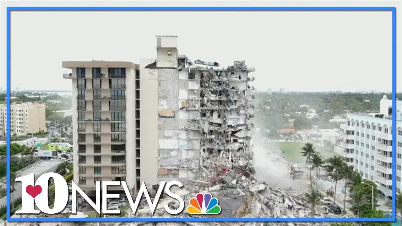 Officials in Florida prepare to demolish rest of partially collapsed condo building