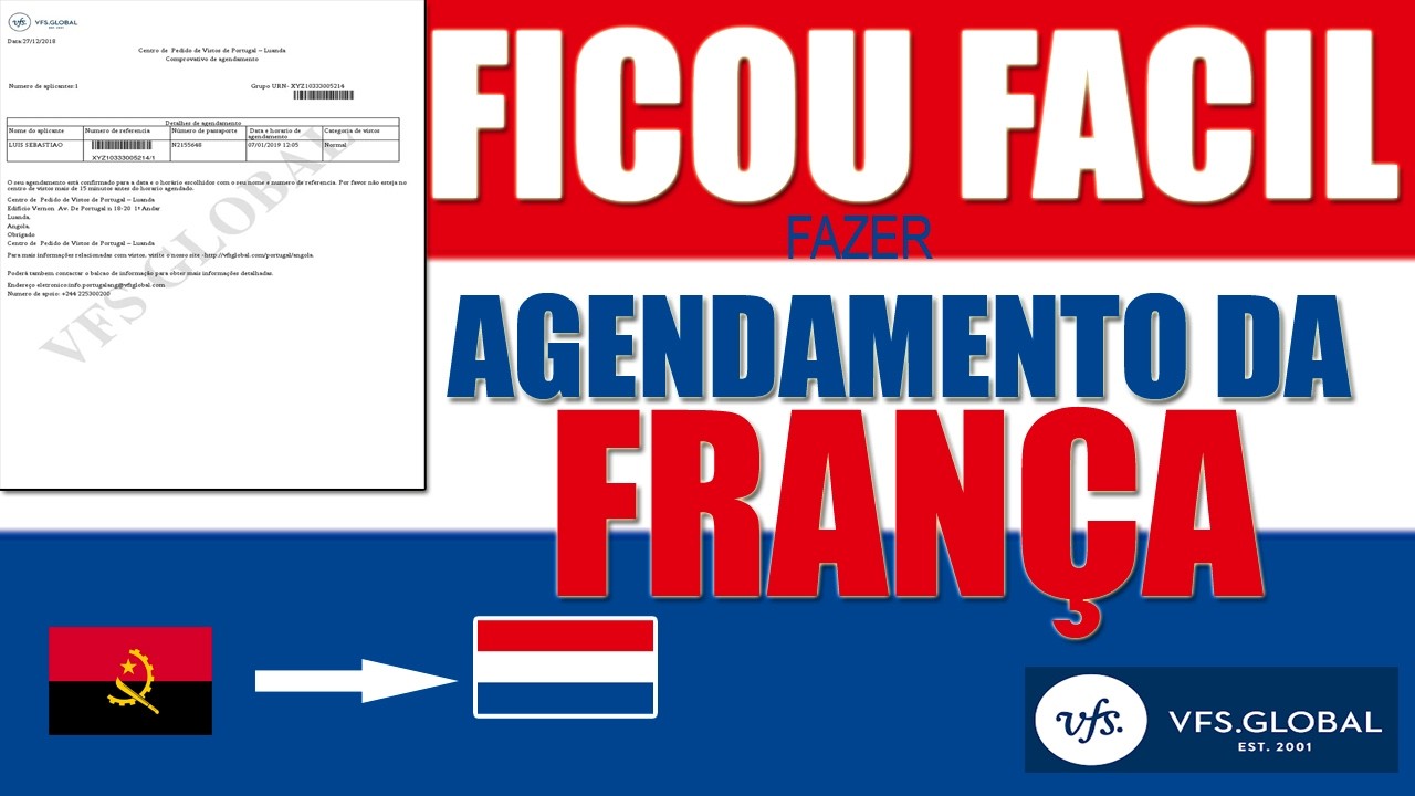 AGENDAMENTO DA FRANÇA FÁCIL E RÁPIDO-PASSO A PASSO  (Actualizado)