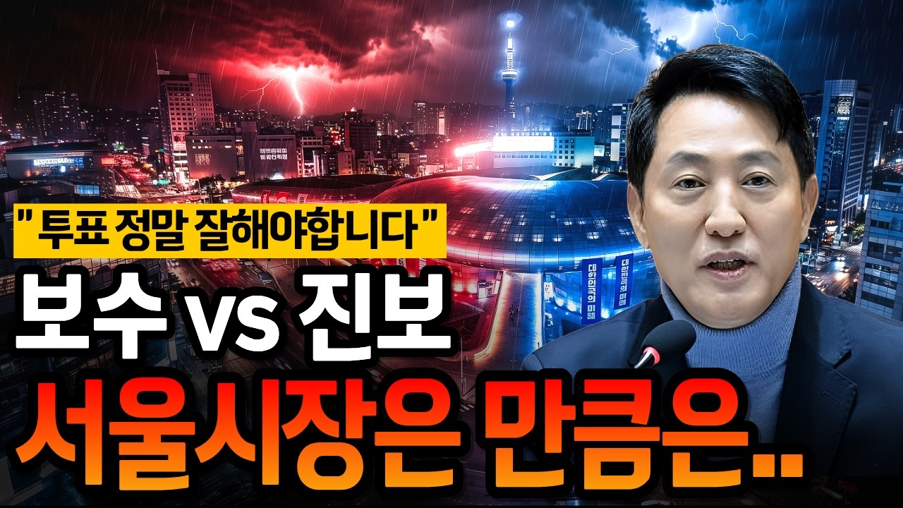 2026 서울시장 선거 중요하지 않습니다. 지금처럼 살거면요..