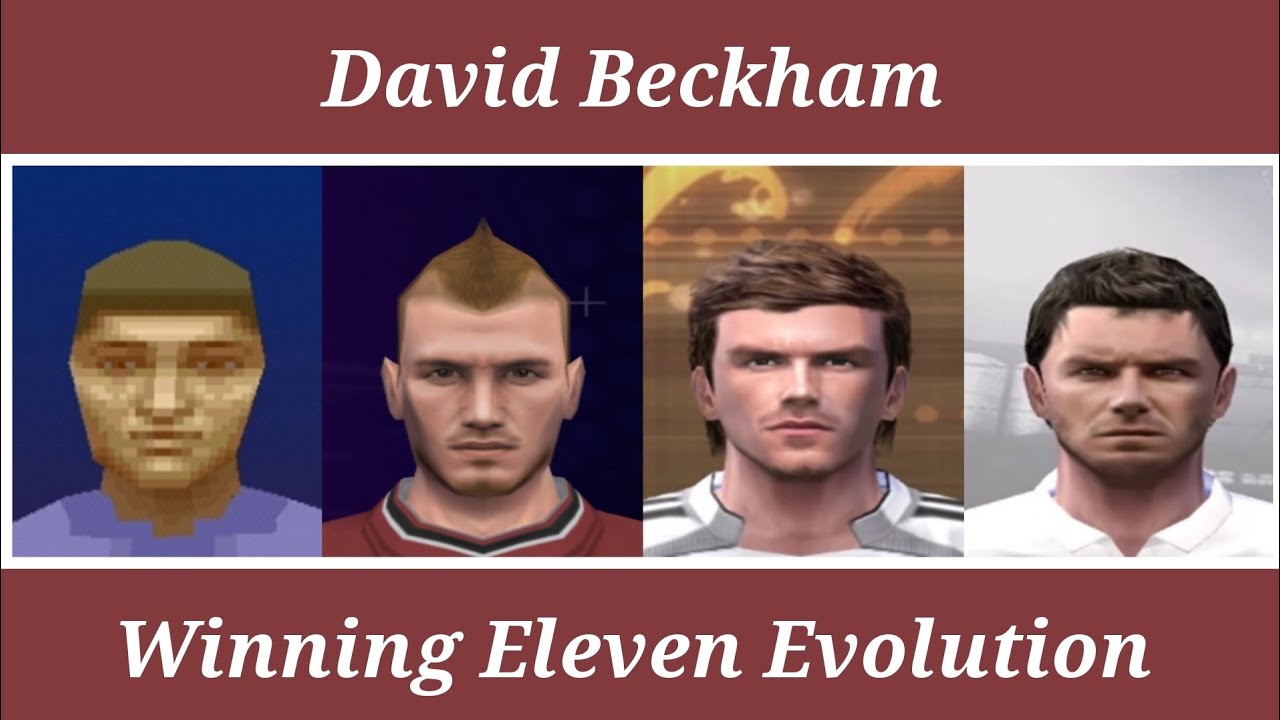David Beckham - Skills Evolution - Winning Eleven 3 ao PES 2010 - PS1 e PS2