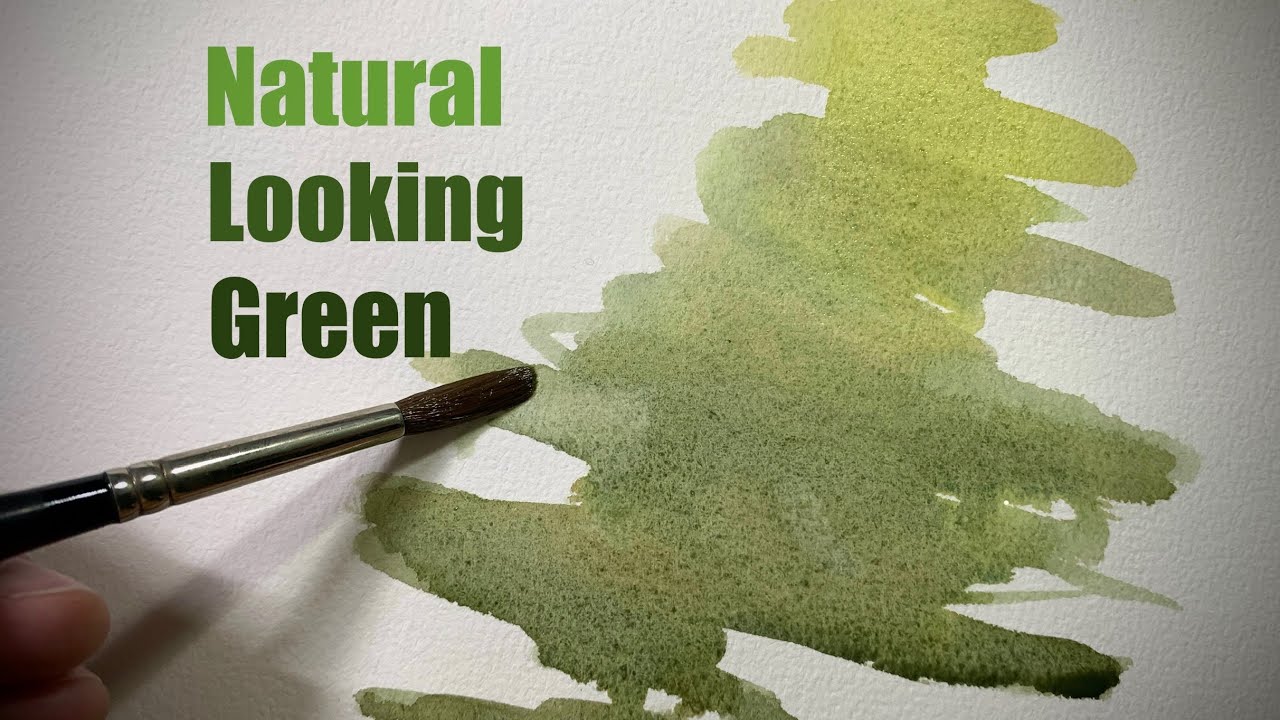 NATURAL LOOKING GREENS With Watercolour