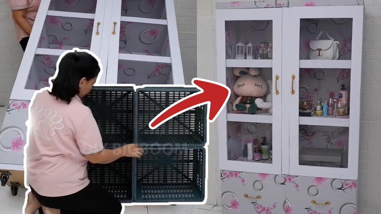 How to make a Cabinet From a Fruit Basket
