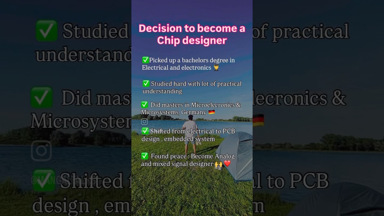 Tier3 college to top institutions 🙏🏻Journey (in comment) as a chip designer🙌.