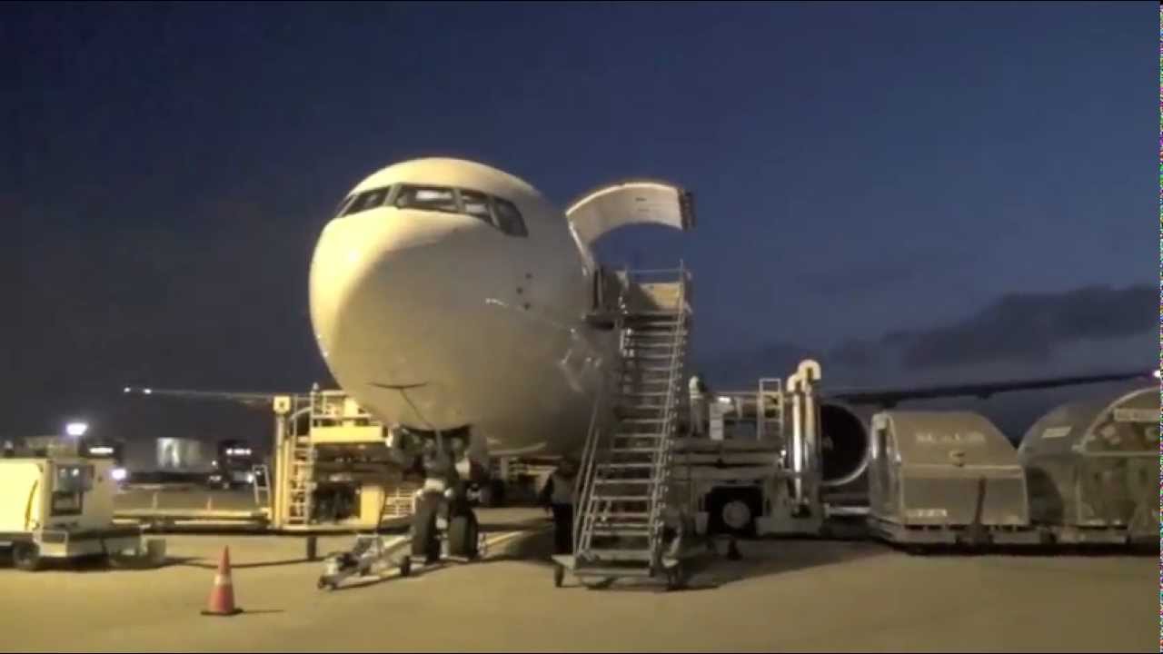 HD UPS Airlines Boeing 767 Landing, Taxi, Walk Around, and Cockpit at San Jose Airport-KSJC