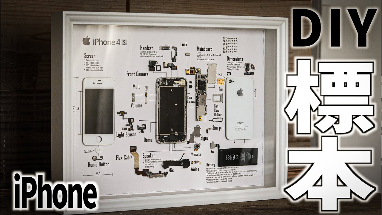【DIY】使わなくなったiPhoneでカッコイイ標本アートをDIY！