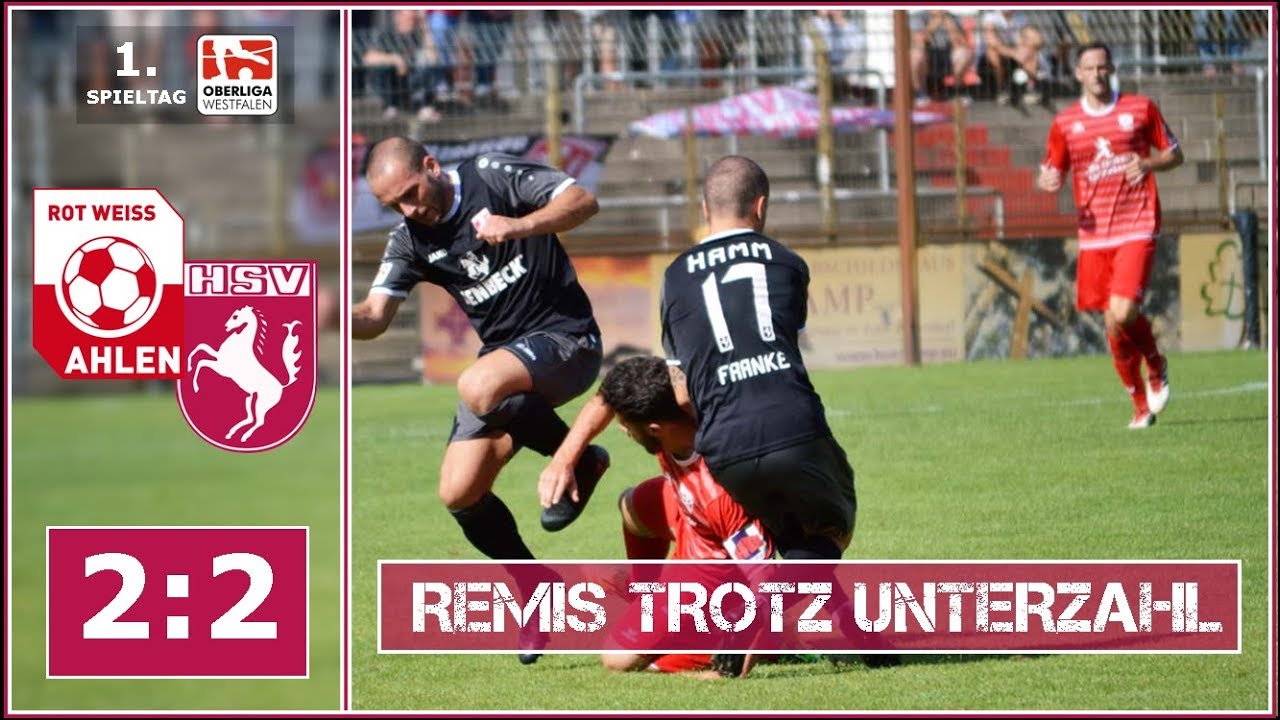 1. Spieltag 2018/19: Rot Weiss Ahlen - Hammer SpVg 2:2 (1:1)