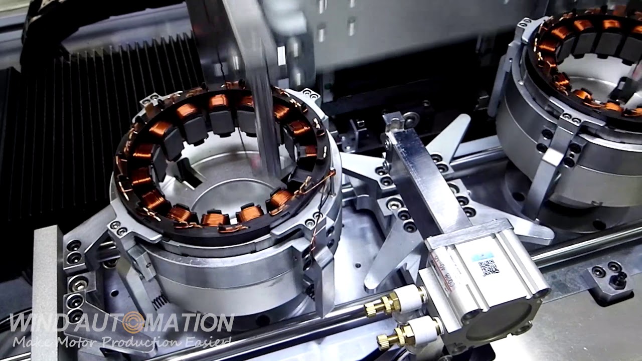BLDC Needle  winding machine 2 station Wind Automation