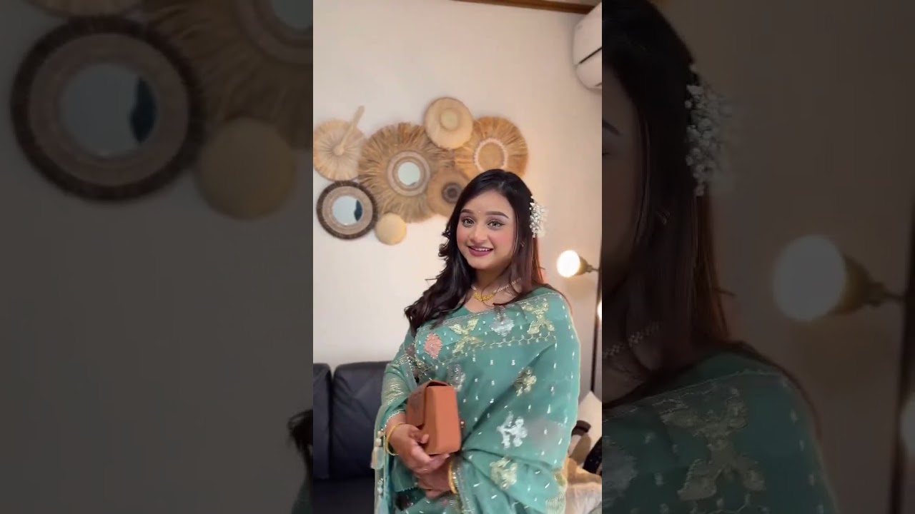 হাজবেন্ড কথায় প্রথমবার ঈদের দিন শাড়ি পরলাম 🥰🥰Qurbani eid vlog video #vlog #minivlog