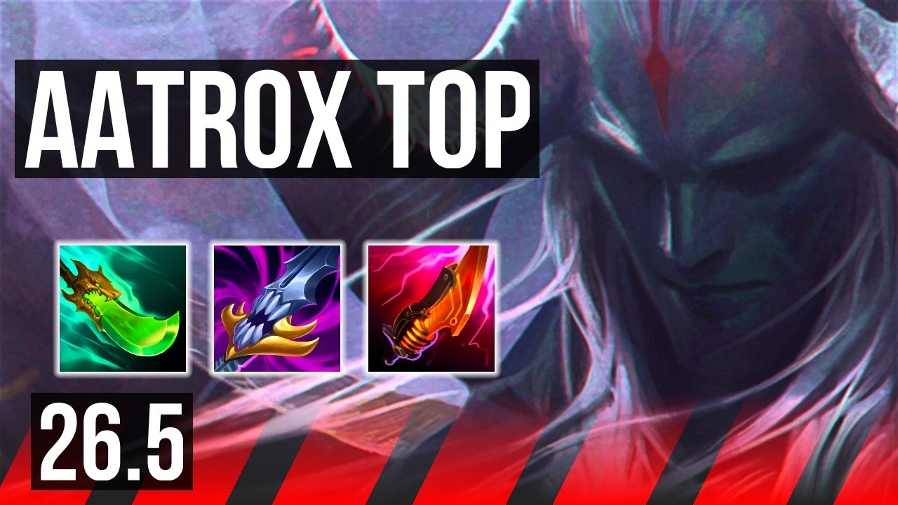 AATROX vs NASUS (TOP) | Good KDA: 12/1/6 | KR Master | 26.5