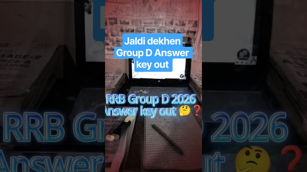 RRB Group D 2026 Answer key out | Railway group d result ✅💯#shorts #rrb #railway #study #students