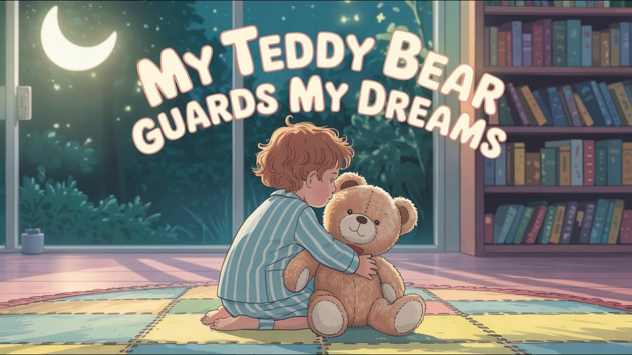 My Teddy Bear Guards My Dreams 🧸 | Soft Lullaby Poem for Kids | Bedtime Story for Children