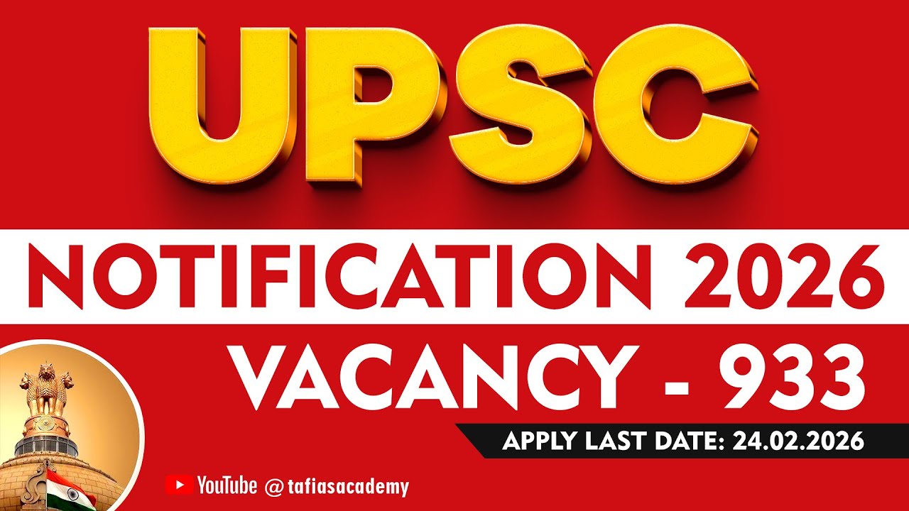 UPSC PRELIMS 2026 | NOTIFICATION OUT | TAF