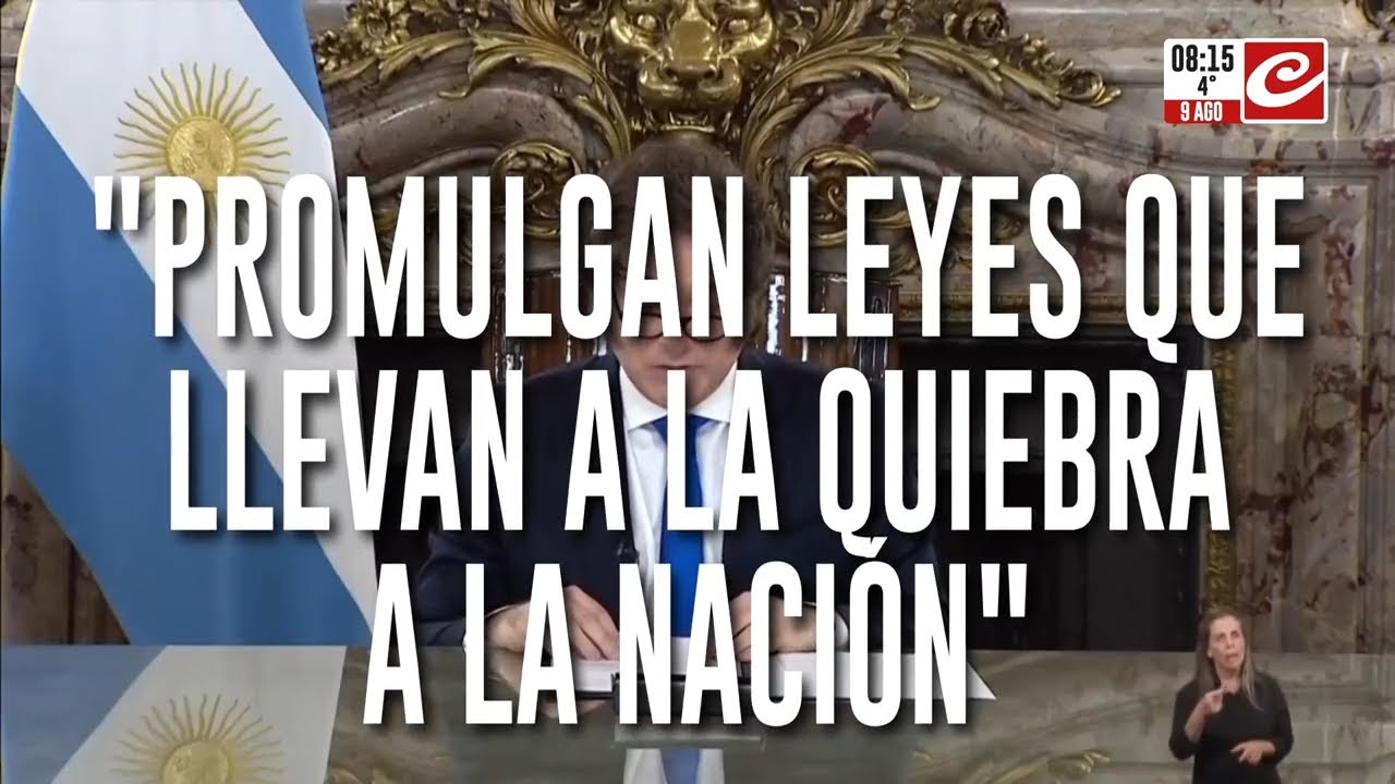 Javier Milei justificó los vetos y volvió a criticar duramente al Congreso