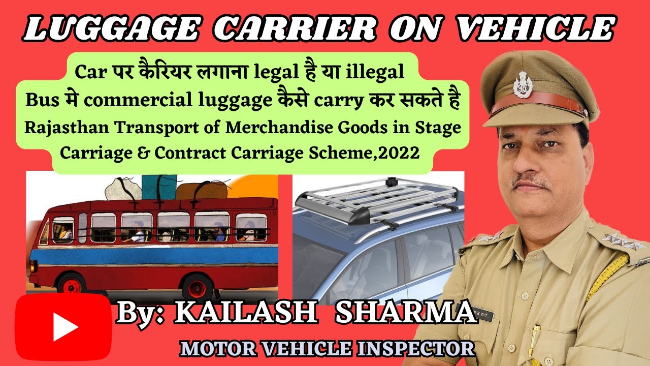 Luggage Carrier on Vehicles/Luggage Carrying in Buses/Roof Carrier/Merchandise Goods carrying scheme