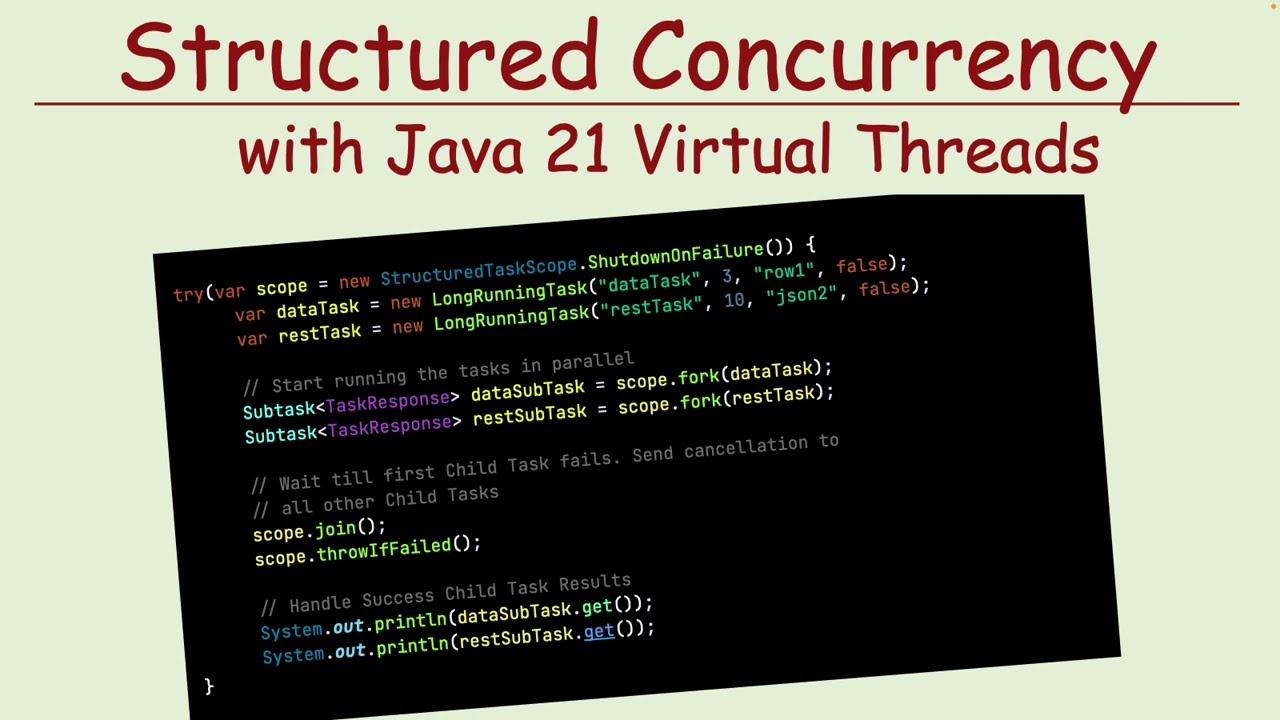 Structured Concurrency with Java Virtual Threads - No Tasks left behind