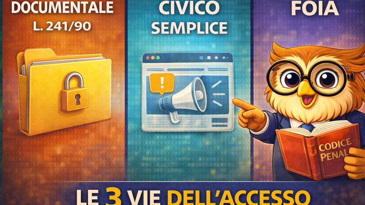 Diritto Amministrativo: Accesso Documentale, Civico e FOIA: Le 3 Differenze Fondamentali