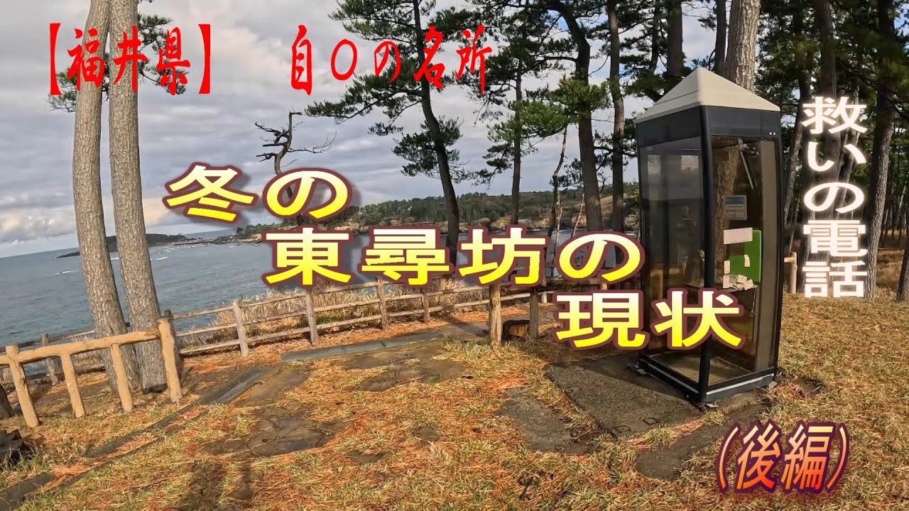 【福井県】　自〇の名所　冬の東尋坊の現状　（後編）＃福井観光　＃福井旅　＃自然景色　＃社会問題　＃救いの電話