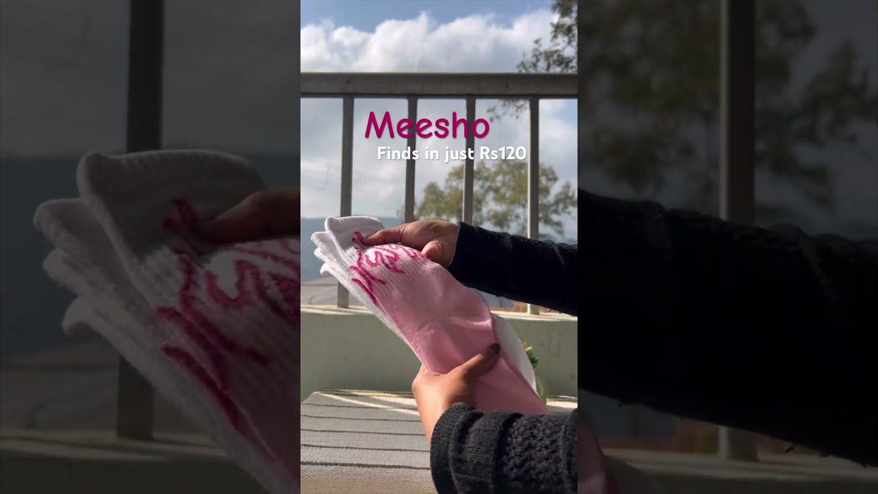 Got these cute socks from Meesho for only Rs120 #meesho #meeshohaul #meeshofinds #affordablefashion