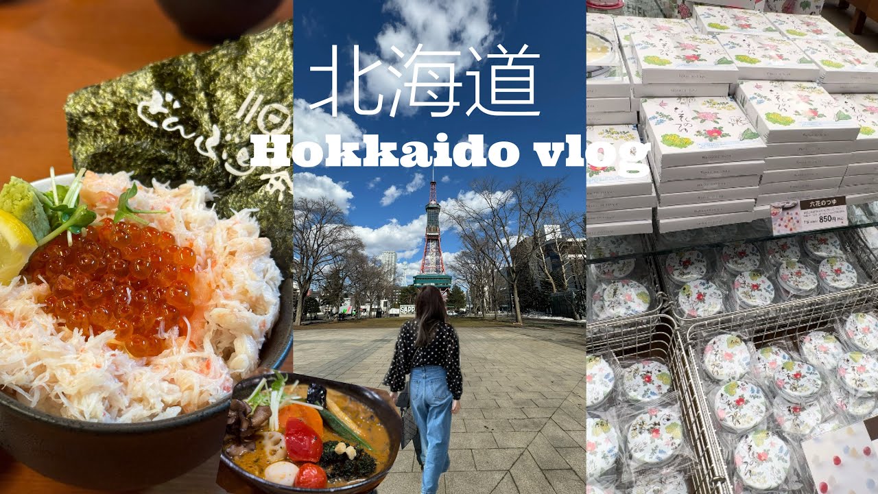ENG|日本北海道美食🍽️海鮮丼、湯咖哩❗️｜六花亭新千歲機場伴手禮🌽🥖不自駕玩北海道✈️JAPAN VLOG