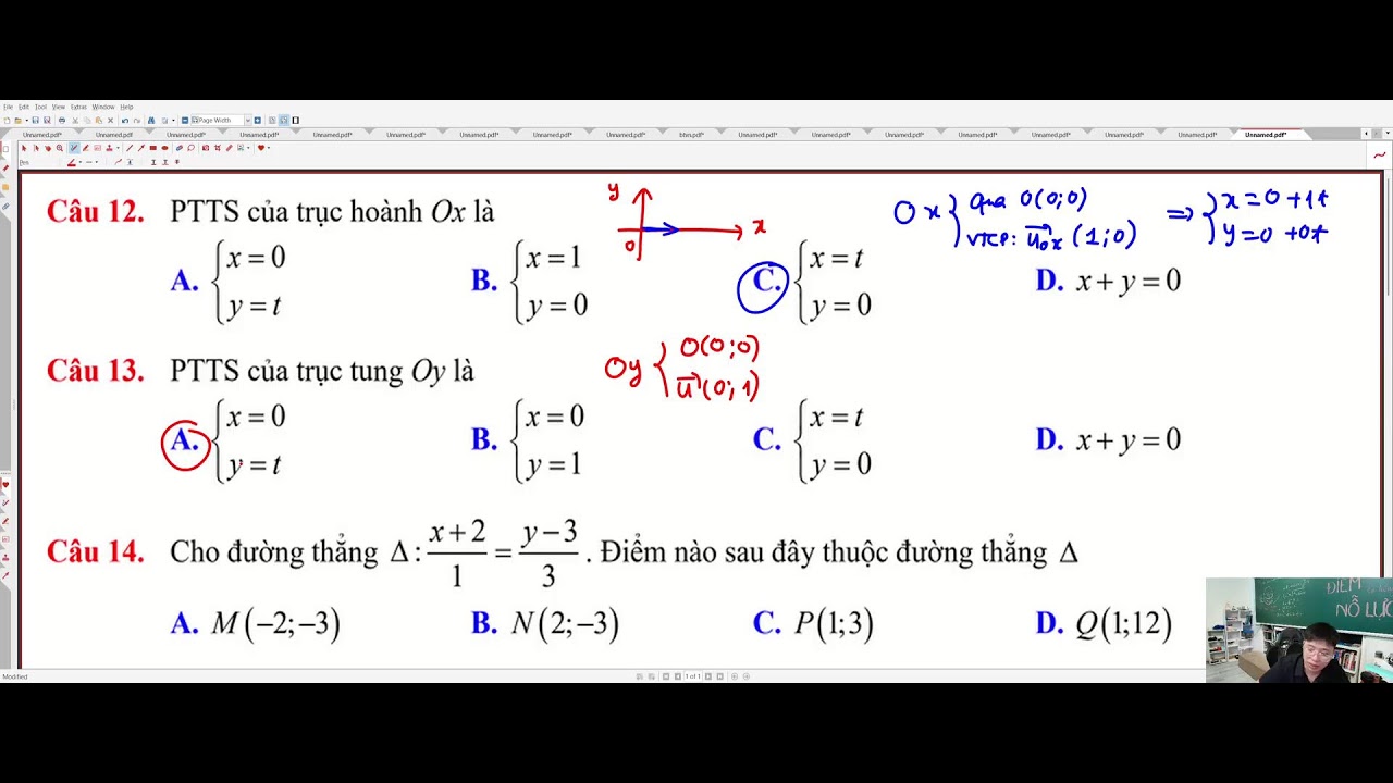 [TOÁN  10 KÌ 2] BTVN BÀI 3.2- PT THAM SỐ ĐƯỜNG THẲNG