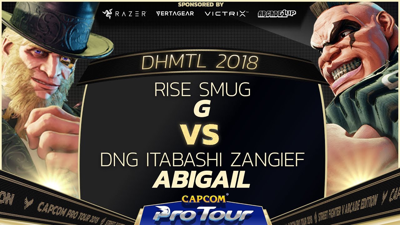 RISE Smug (G) vs DNG Itabashi Zangief (Abigail) - DH Montreal 2018 Pools - SFV - CPT 2018