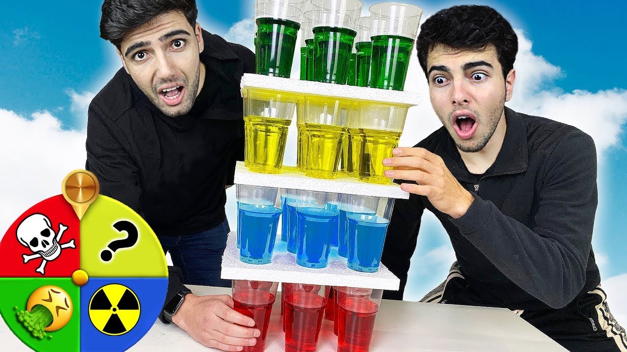 ÇARKI ÇEVİR ÇIKAN RENKTEKİ BARDAĞI ÇEK ! *Challenge*
