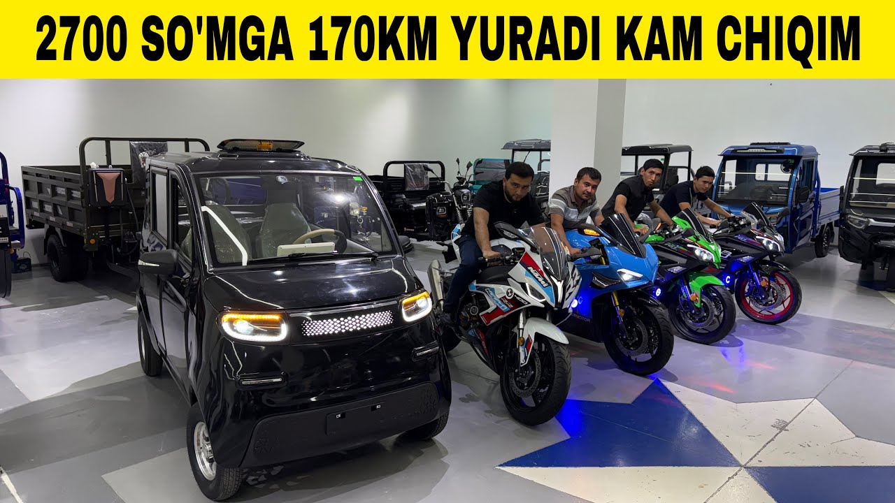 2700 SO'MGA 170 KM YURADI KAM CHIQIM /Elektr Mabil