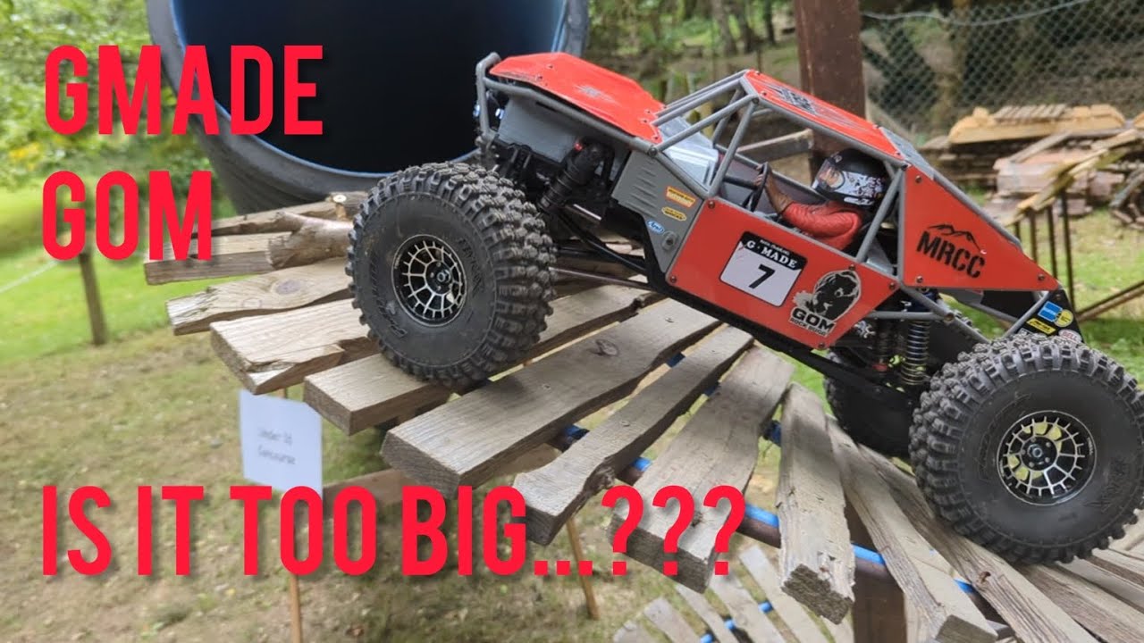 Gmade GOM crawling on a 1/10 #funduro course