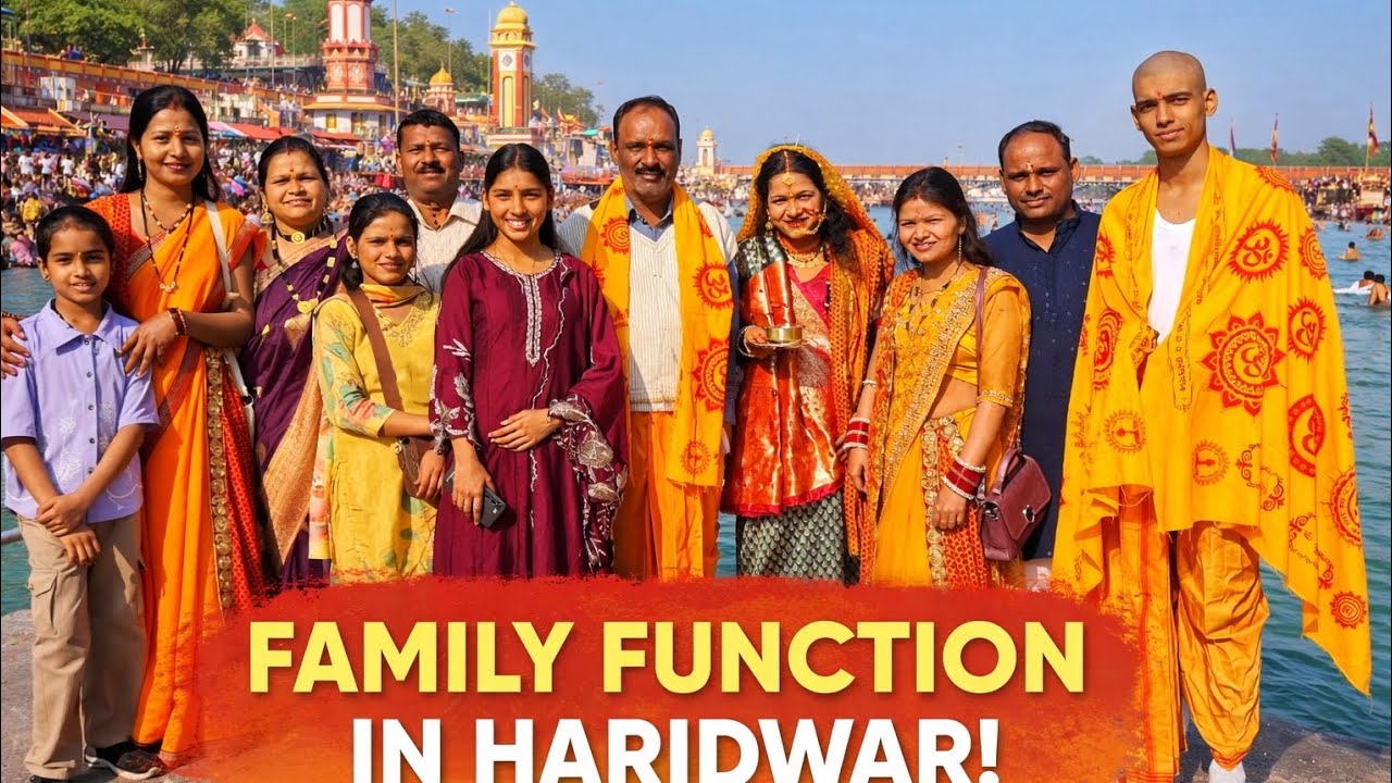 जनेऊ संस्कार के लिए पहुंचे हरिद्वार !!🥳🤩