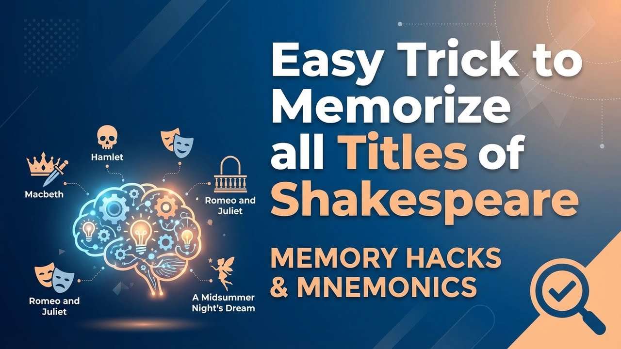 Remember All 37 Shakespeare Plays Easily | Ultimate Memory Hack for Learners