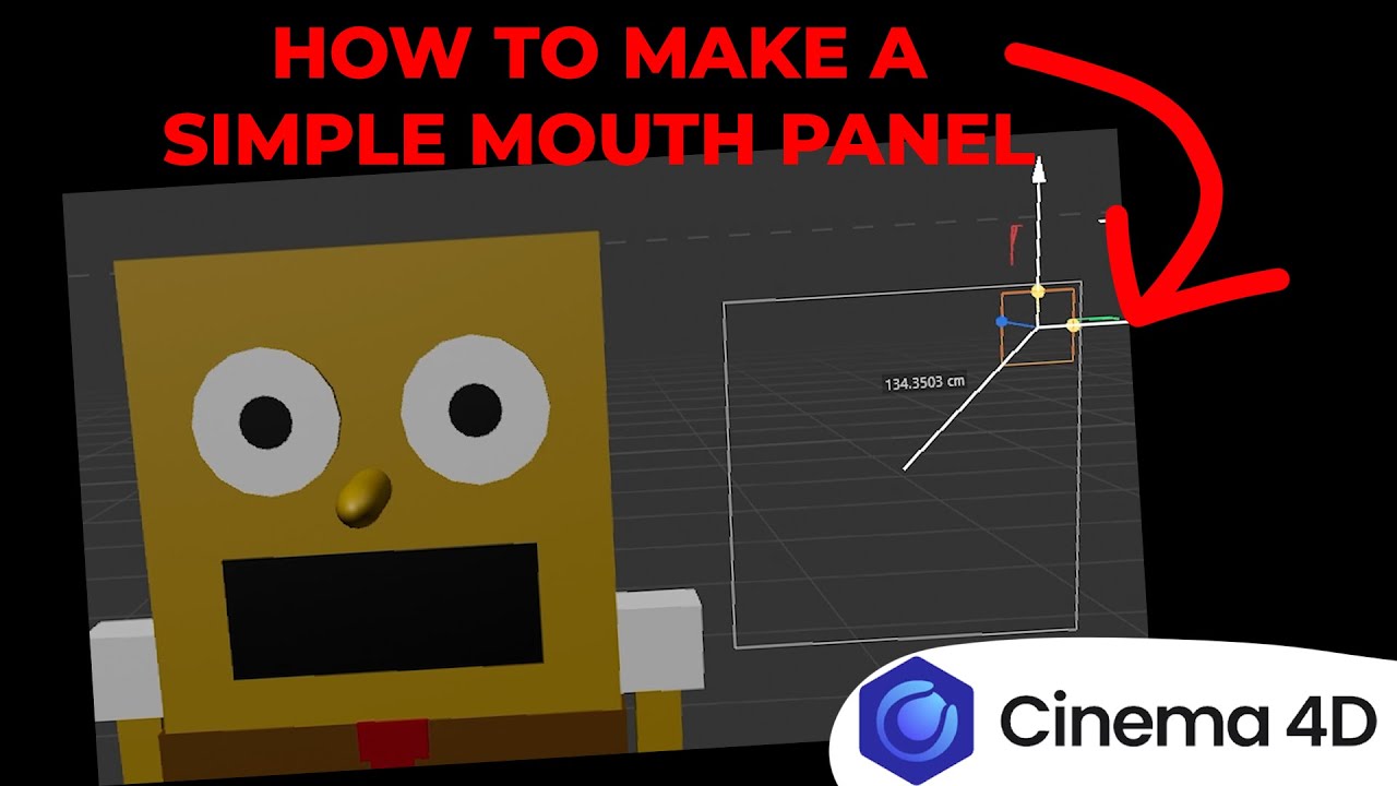 How to Make a Simple Mouth Panel | CINEMA  4D