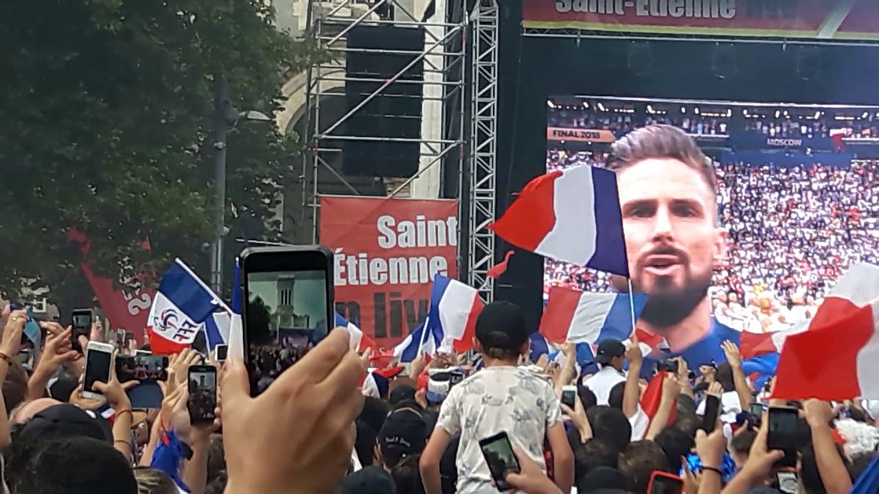 FINALE de la coupe du monde 2018 France - Croatie- La Marseillaise