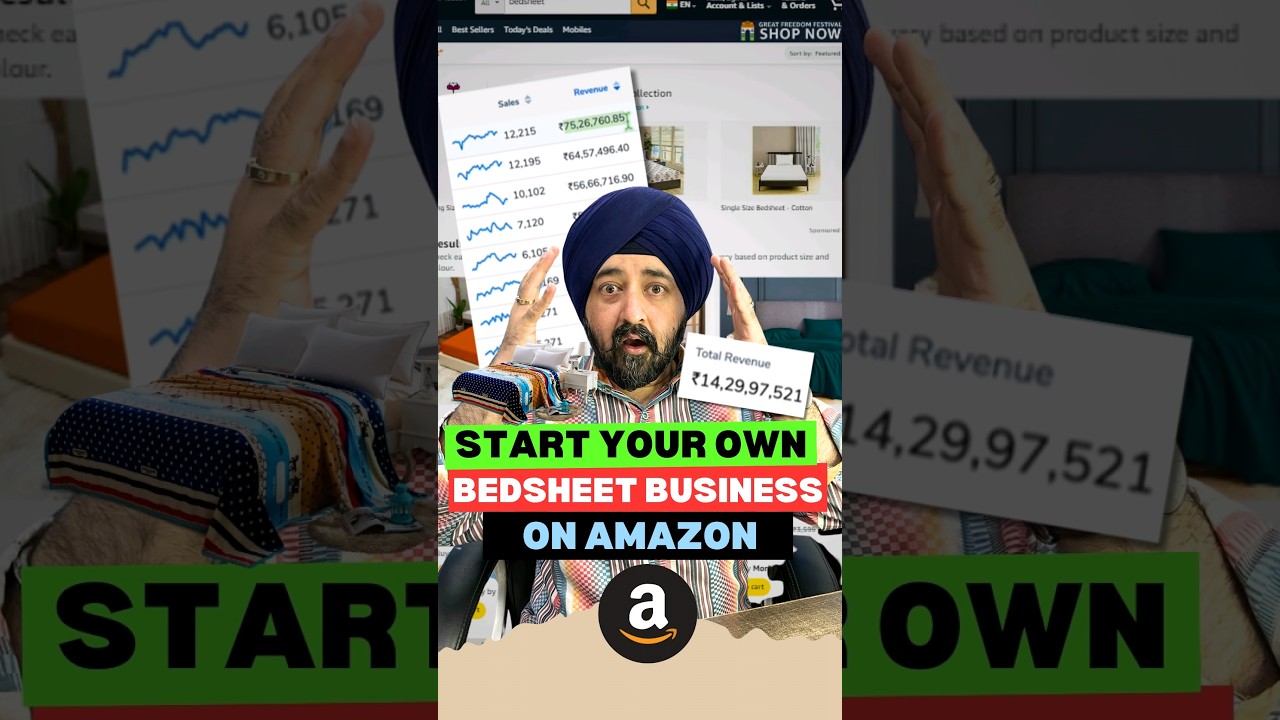 Bedsheet Business on Amazon #sellonamazonindia #amazonfbaindia