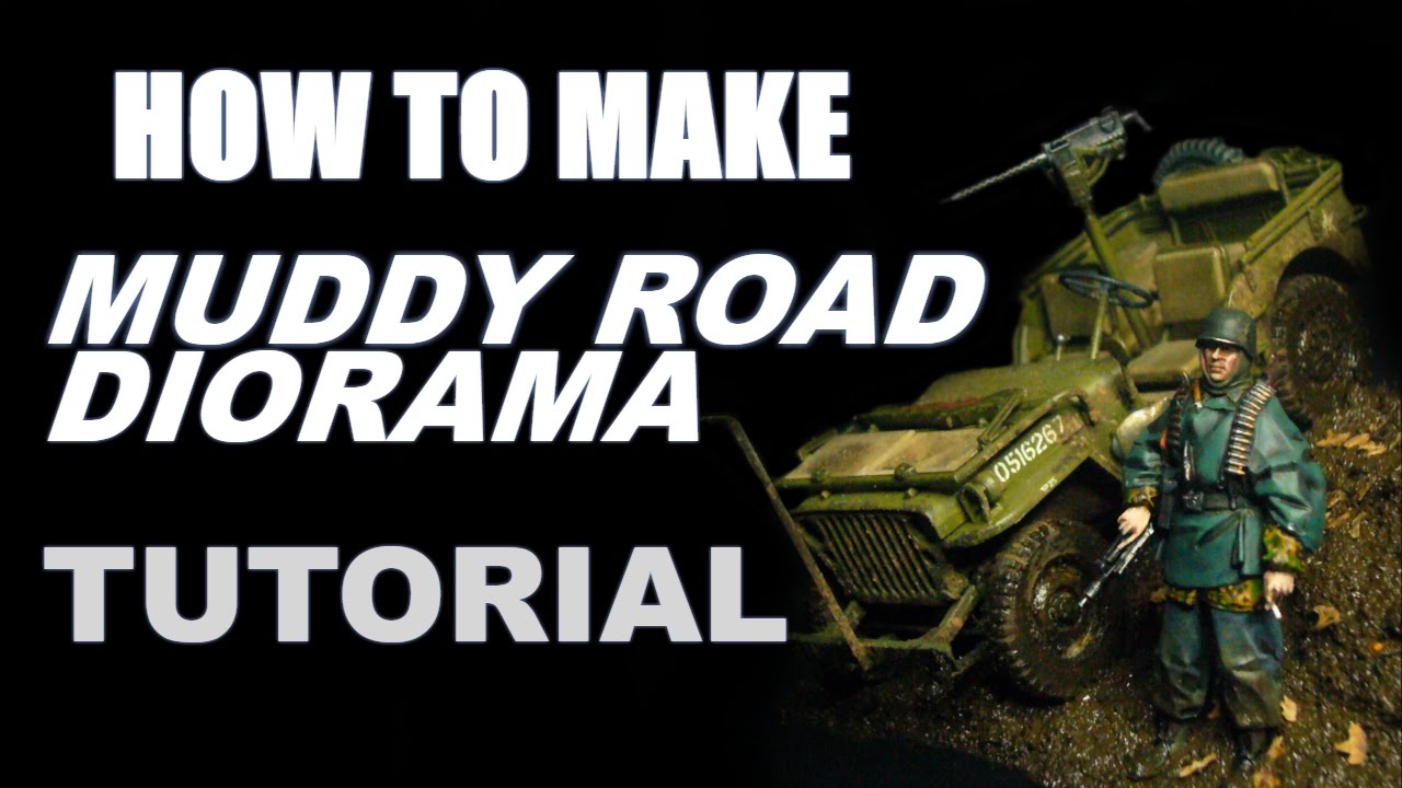 How to make a muddy field / muddy road Diorama base Tutorial