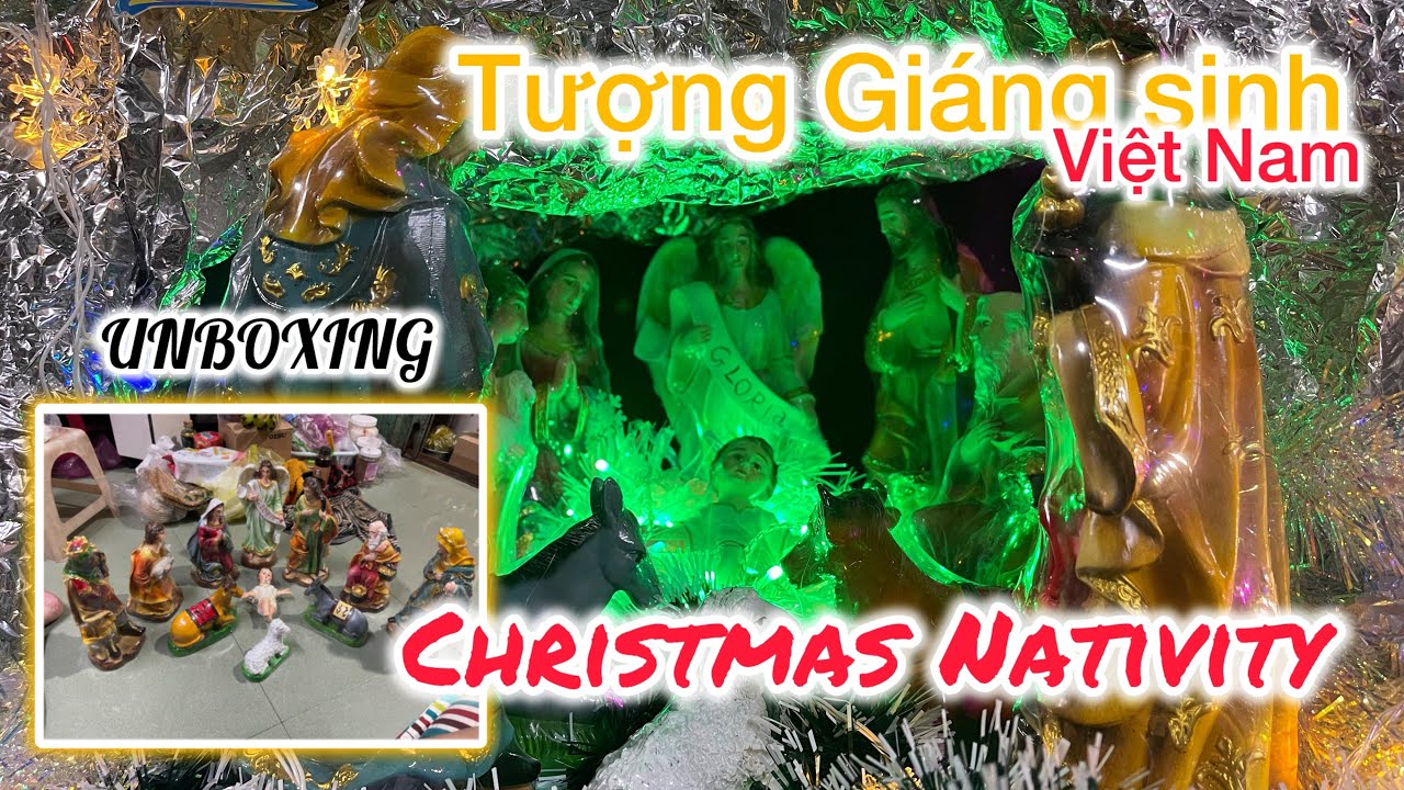 UNBOXING | My Christmas Nativity in Vietnam | Đập hộp Bộ Tượng Giáng sinh ở Việt Nam 🇻🇳 