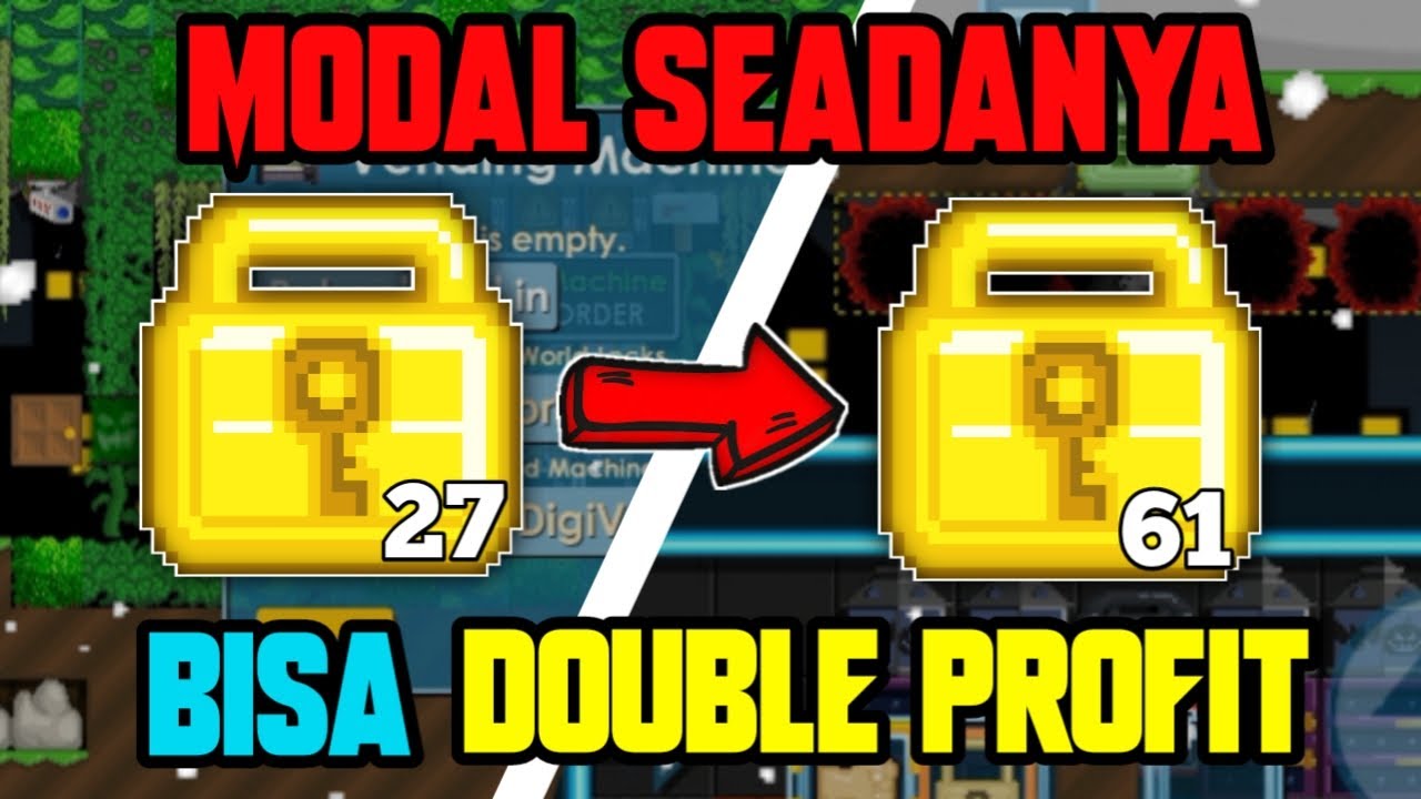 LAZY PROFIT MODAL SEADANYA BISA PROFIT 2X LIPAT DARI MODAL!! - GROWTOPIA 2025