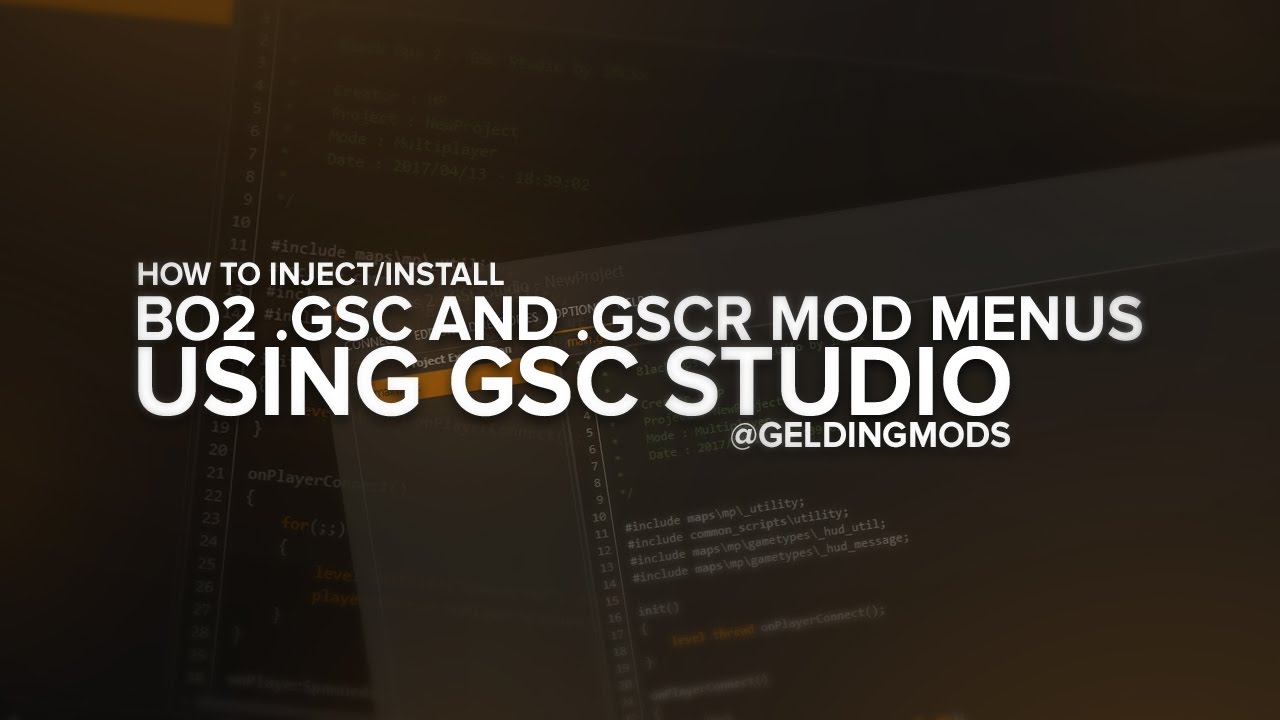 How To Inject/Install GSC/GSCR Mod Menus 2017! [RGH/JTAG]