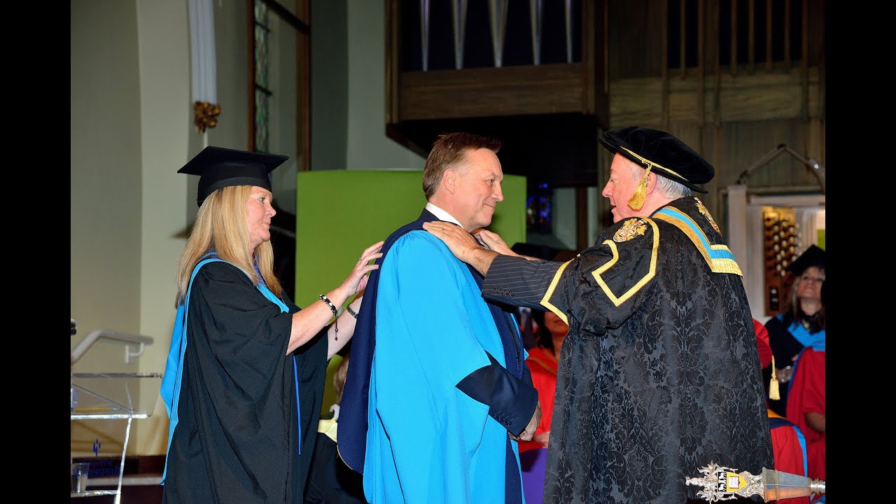 Nigel Foster receives Honorary Award from the University of Huddersfield